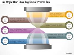0115 six staged hour glass diagram for process flow powerpoint template