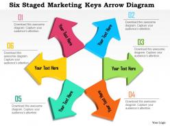 0115 six staged marketing keys arrow diagram powerpoint template
