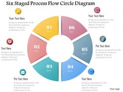 0115 Six Staged Process Flow Circle Diagram Powerpoint Template