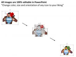 0115 super man graphic for text representation powerpoint template