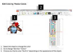 0115 super man graphic for text representation powerpoint template