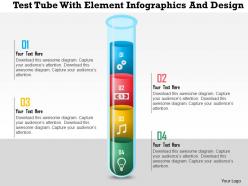 0115 test tube with element infographics and design powerpoint template