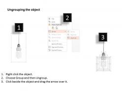 0115 three hanging cfl for data representation powerpoint template
