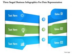 0115 three staged business infographics for data representation powerpoint template