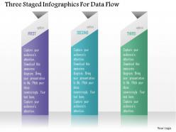 0115 three staged infographics for data flow powerpoint template