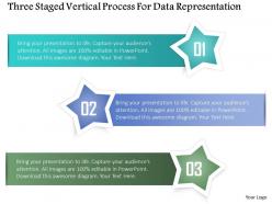 0115 three staged vertical process for data representation powerpoint template
