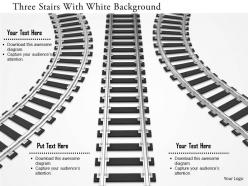0115 three stairs with white background image graphics for powerpoint
