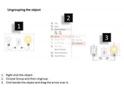 0115 two bulbs with one switch and plugs powerpoint template