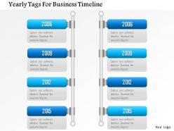 0115 yearly tags for business timeline powerpoint template