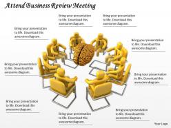 0214 attend business review meeting ppt graphics icons powerpoint