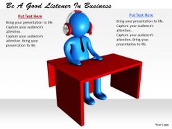 0214 be a good listener in business ppt graphics icons powerpoint