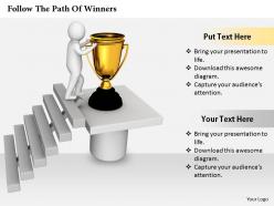 0214 follow the path of winners ppt graphics icons powerpoint