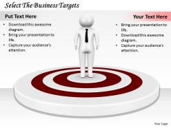 0214 Select The Business Targets Ppt Graphics Icons Powerpoint
