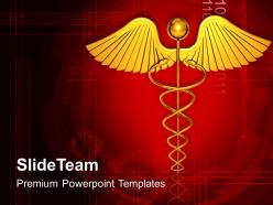 0313 golden medical symbol powerpoint templates ppt themes and graphics