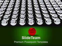 0313 red leader with silver balls team powerpoint templates ppt themes and graphics