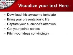 0313 yes magnified with multiple no solution powerpoint templates ppt themes and graphics