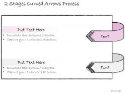 0314 business ppt diagram 2 stages curved arrows process powerpoint template