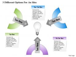 0314 business ppt diagram 3 different options for an idea powerpoint template
