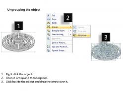 0314 business ppt diagram 3d graphic of circular maze powerpoint templates