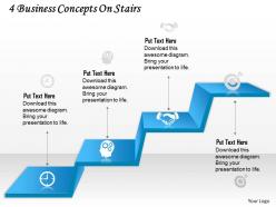0314 business ppt diagram 4 business concepts on stairs powerpoint template