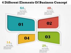 0314 business ppt diagram 4 different elements of business concept powerpoint template