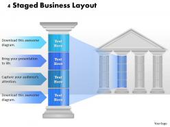 0314 Business Ppt Diagram 4 Staged Business Layout Powerpoint Template
