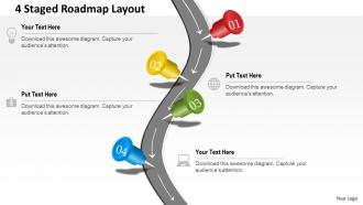 0314 business ppt diagram 4 staged roadmap layout powerpoint template