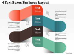 0314 business ppt diagram 4 text boxes business layout powerpoint template