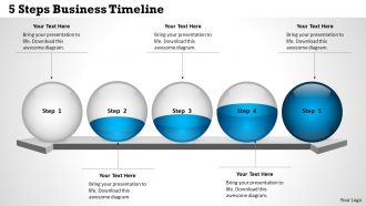 0314 business ppt diagram 5 steps business timeline powerpoint template