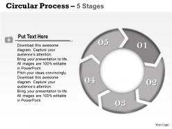 20585378 style circular loop 5 piece powerpoint presentation diagram infographic slide
