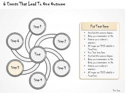0314 business ppt diagram 6 events lead to one outcome powerpoint template