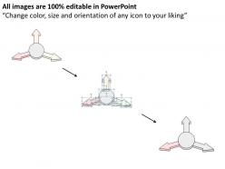 0314 business ppt diagram arrows diverging from circle powerpoint template