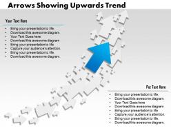 0314 Business Ppt Diagram Arrows Showing Upwards Trend Powerpoint Template