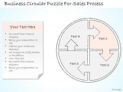 0314 business ppt diagram business circular puzzle for sales process powerpoint templates