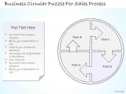 0314 business ppt diagram business circular puzzle for sales process powerpoint templates
