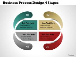 0314 business ppt diagram business process design 4 stages powerpoint template