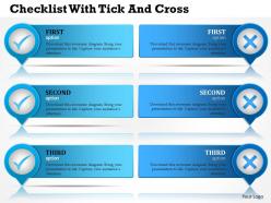 0314 business ppt diagram checklist with tick and cross powerpoint template