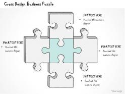 0314 business ppt diagram cross design business puzzle powerpoint templates