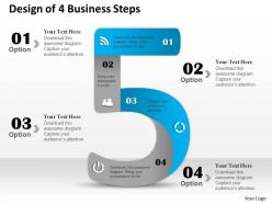 0314 business ppt diagram design of 4 business steps powerpoint template