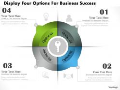 0314 Business Ppt Diagram Display Four Options For Business Success Powerpoint Template
