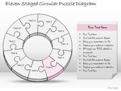 0314 business ppt diagram eleven staged circular puzzle diagram powerpoint templates