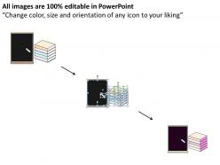 0314 business ppt diagram explanation of books on borad powerpoint template