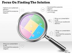 0314 business ppt diagram focus on finding the solution powerpoint template