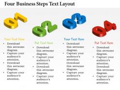 0314 business ppt diagram four business steps text layout powerpoint template