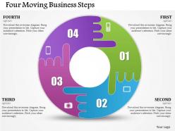 0314 Business Ppt Diagram Four Moving Business Steps Powerpoint Template