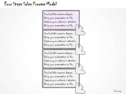 0314 business ppt diagram four steps sales process model powerpoint template