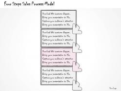 0314 business ppt diagram four steps sales process model powerpoint template