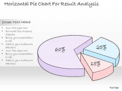 0314 business ppt diagram horizontal pie chart for result analysis powerpoint templates