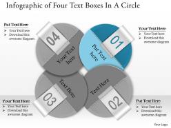 39041554 style circular loop 4 piece powerpoint presentation diagram infographic slide