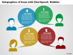 0314 business ppt diagram infographics of icons with chat speech bubbles powerpoint template